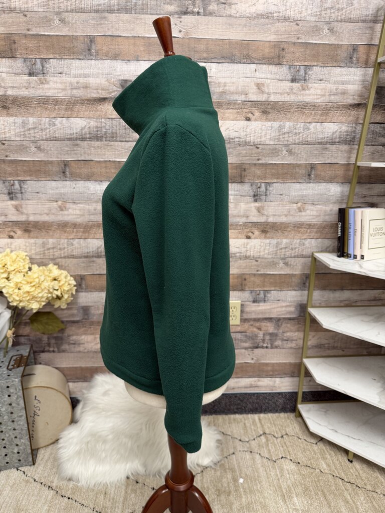 Dudley Stephens Forest Green Fleece Turtleneck Sweater