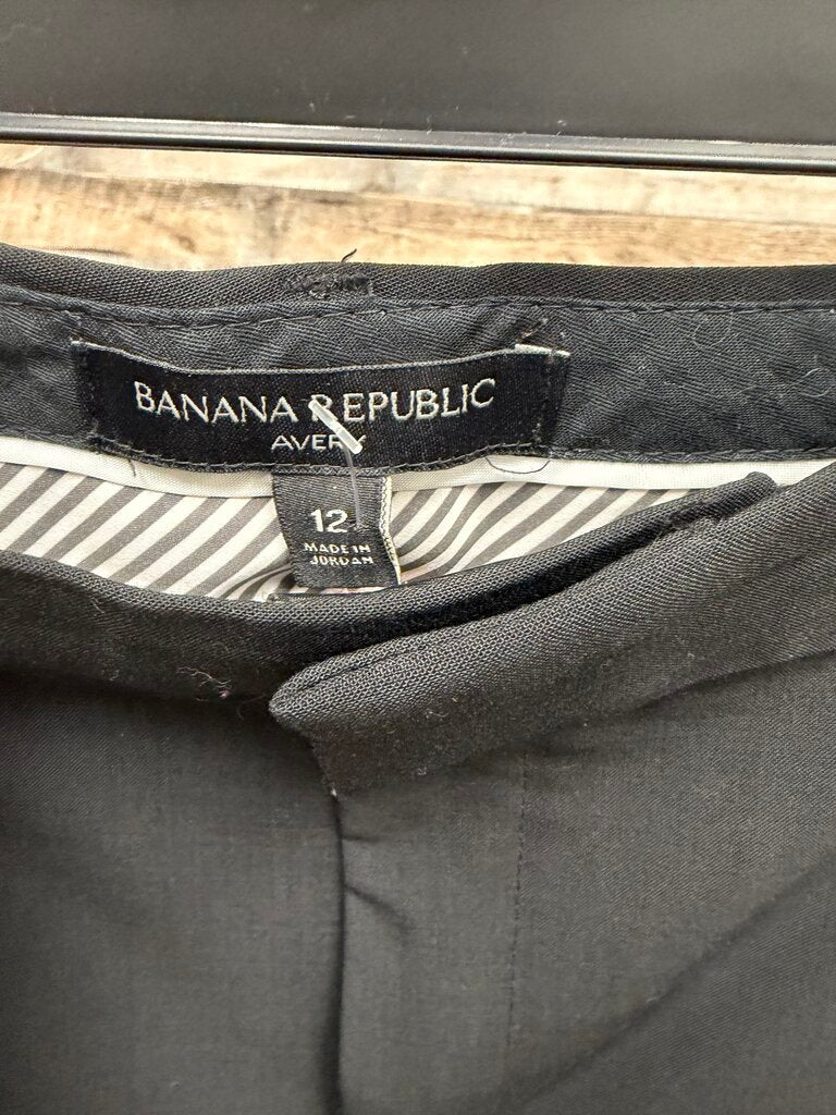 Banana Republic Black Straight Leg Dress Pants