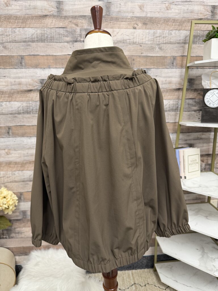Zenergy By Chico's Brown Polyester Jacket