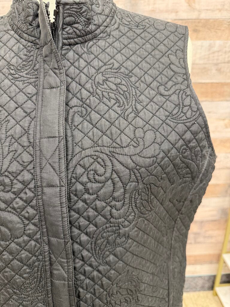 Orvis Black Quilted Outdoor Vest