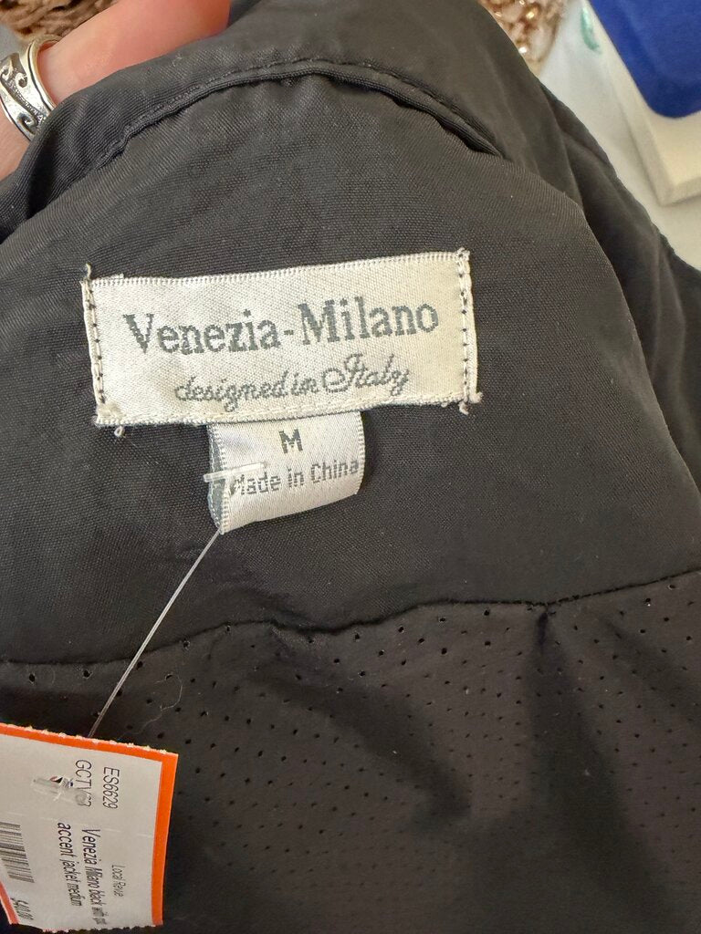 Venezia Milano black with gold accent jacket