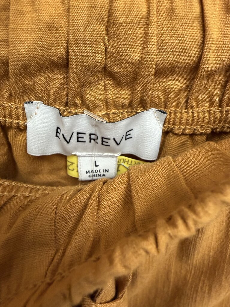 Evereve Orange Tie Waist Baggy Shorts