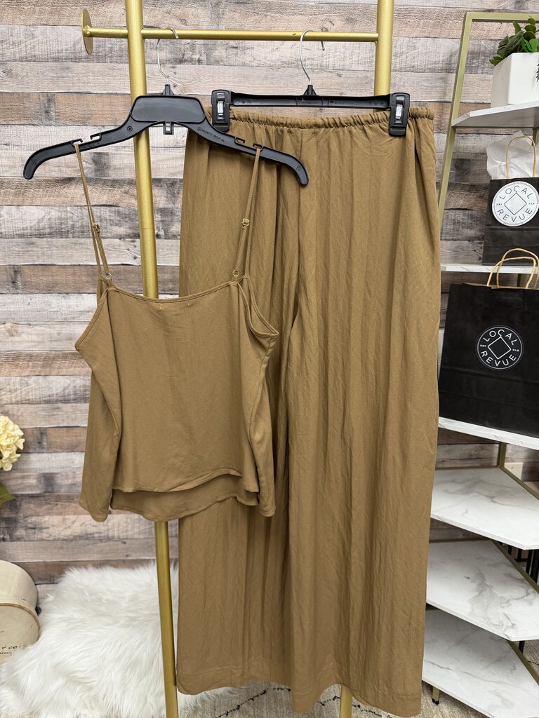 Z Supply Brown Tank & Pant Set Z Supply Brown L women UNCATEGORIZED