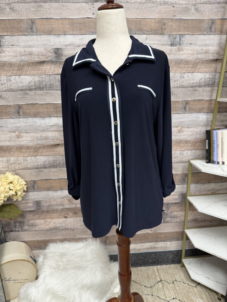 Nautica navy blue with white trim