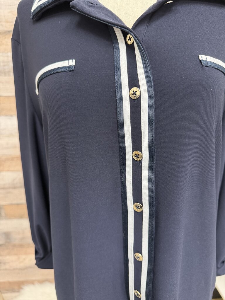 Nautica navy blue with white trim