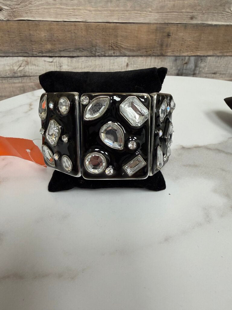 no label black with rhinestone dice design
