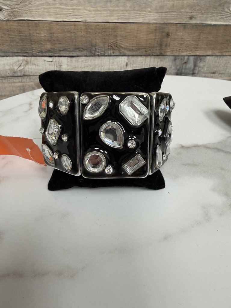 no label black with rhinestone dice design no label black OS women ACCESSORIES