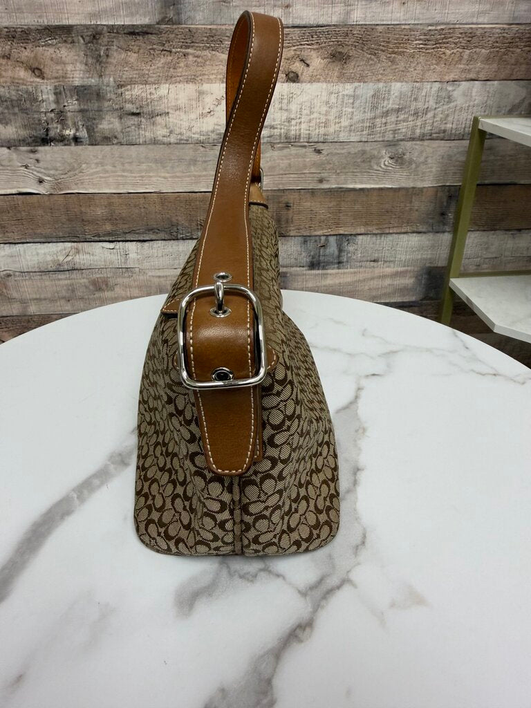 Coach Signature Brown mini shoulder bag