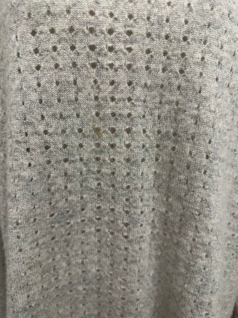 Amici grey with hole cashmere sweater