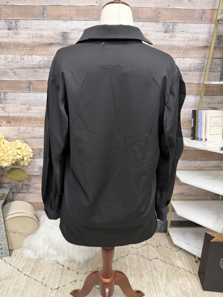 MaryRose Black Jacket w/Puff Sleeve
