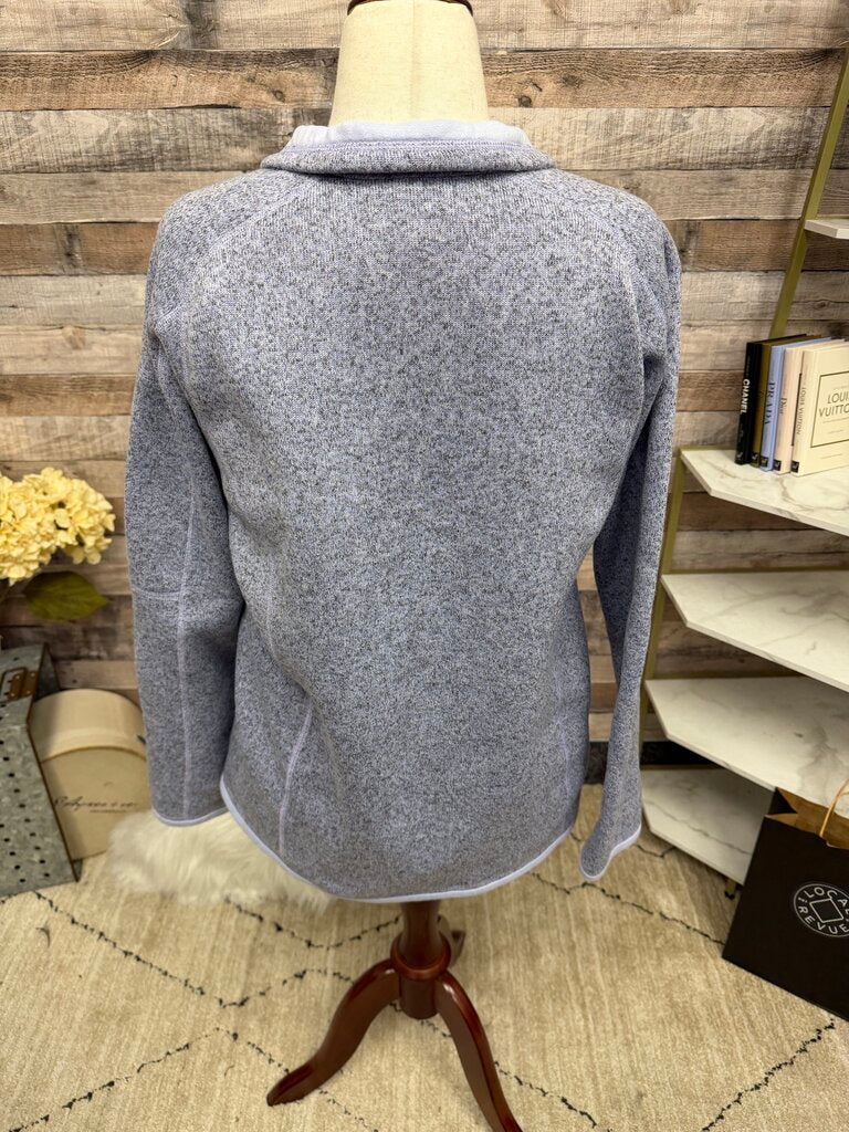 Patagonia Lilac/Grey 1/4 Zip Long Sleeve Pullover