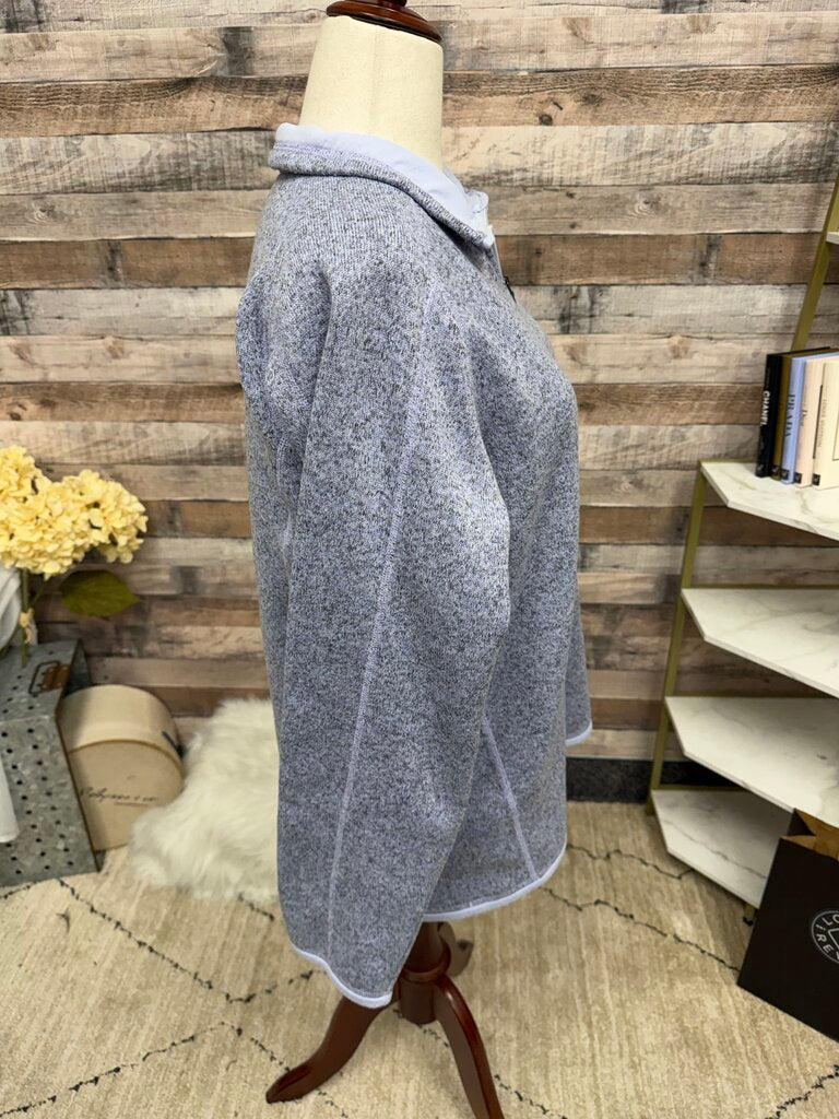 Patagonia Lilac/Grey 1/4 Zip Long Sleeve Pullover