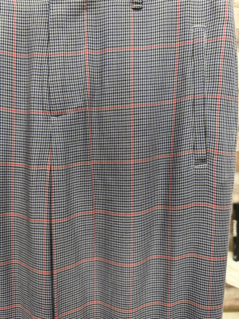 Rag & Bone red/black plaid wide-leg pant NWT