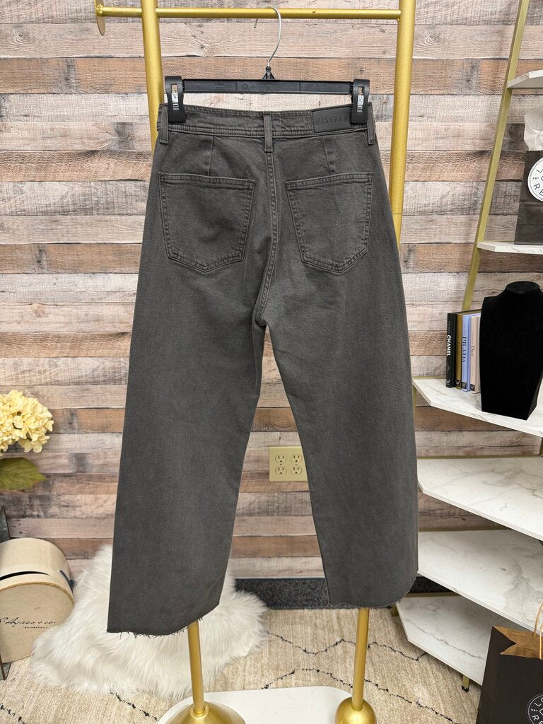 Pistola Grey Wide Leg Jeans 26