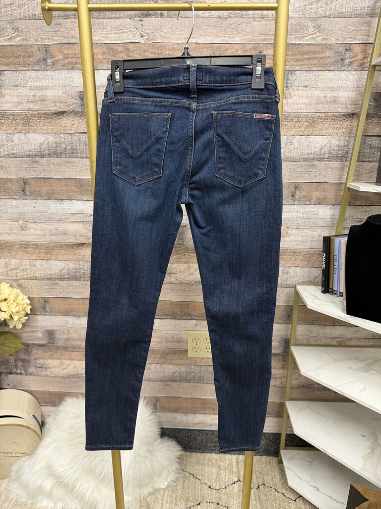 Hudson Krista Super Skinny Crop blue jeans