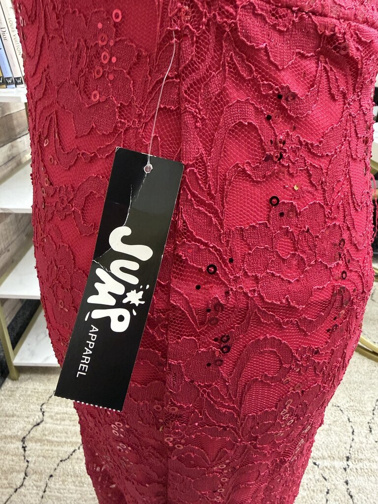 Jump Apparel lace floor length dress NWT