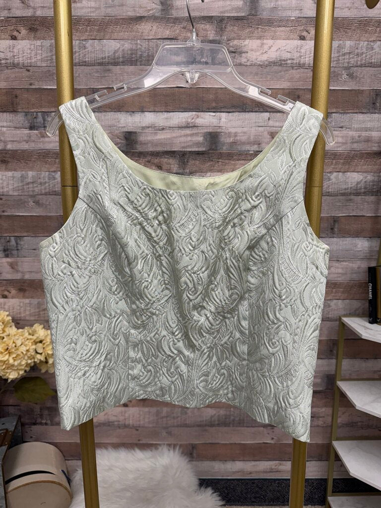 Positive Attitude sage green polyester skirt set