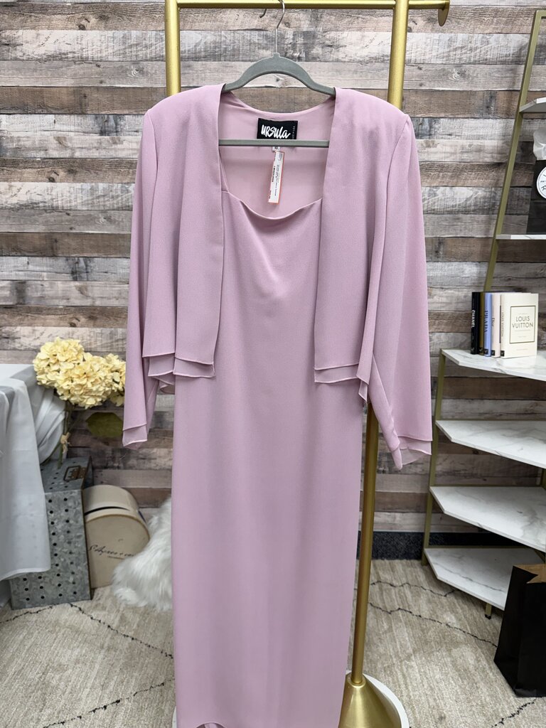 Ursula pink two piece formal dress set