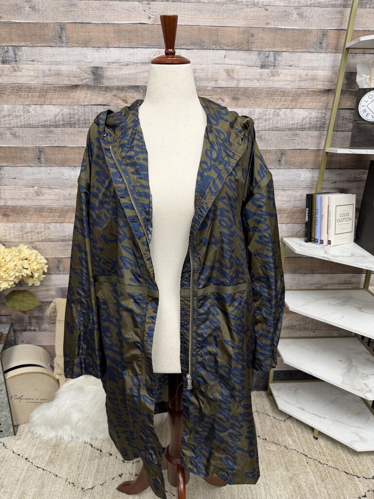 JNBY camouflage hooded nylon windbreaker jacket