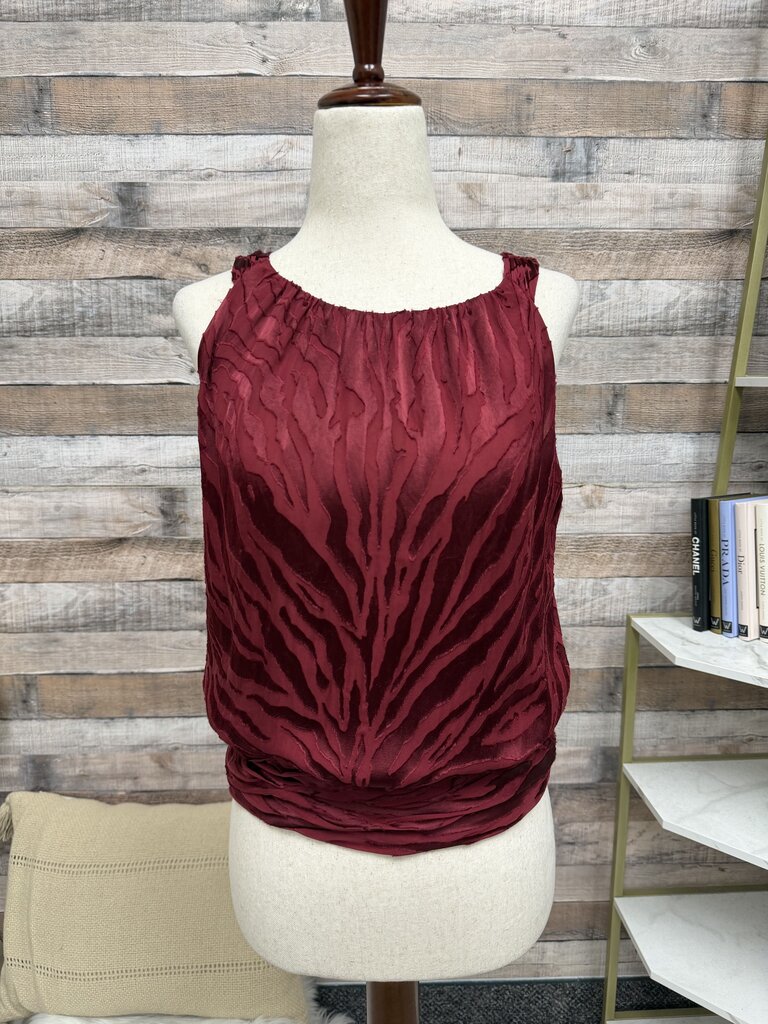 Black House White Market wine sleeveless tank top