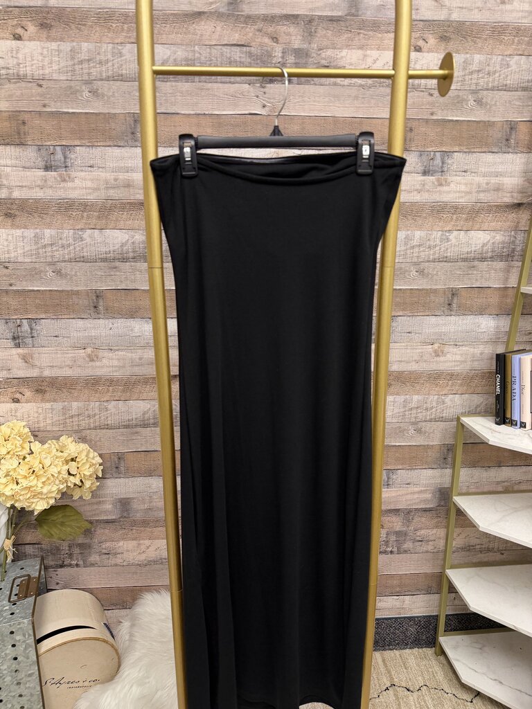 Gap black cotton blend maxi dress