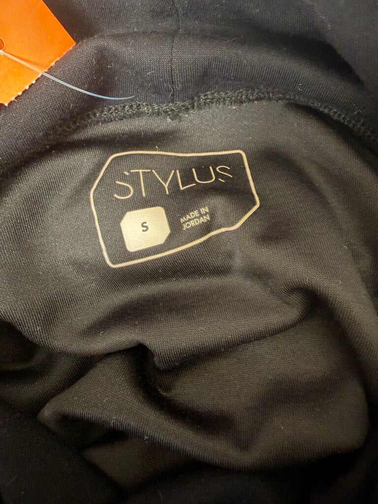 Stylus black cowlneck sweatshirt with zip sides Stylus black S women TOPS