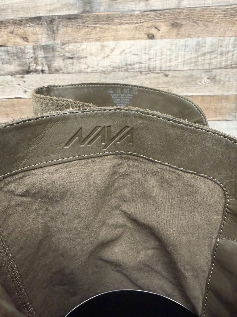 Naya gray faux suede over the knee boot