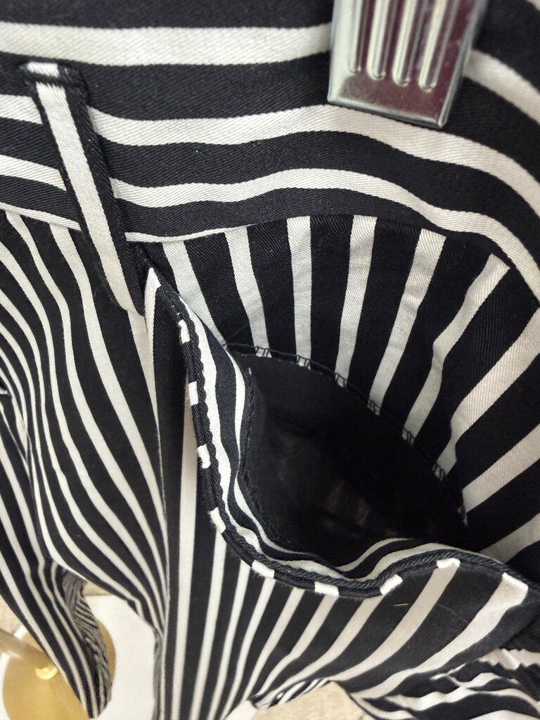 Worthington black with white strip ankle pant