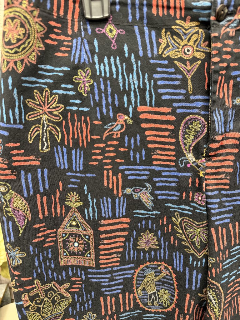 Chicos Design printed straight leg pants