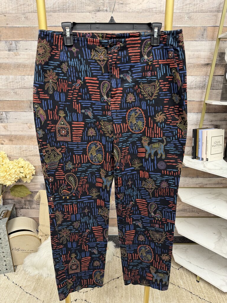 Chicos Design printed straight leg pants