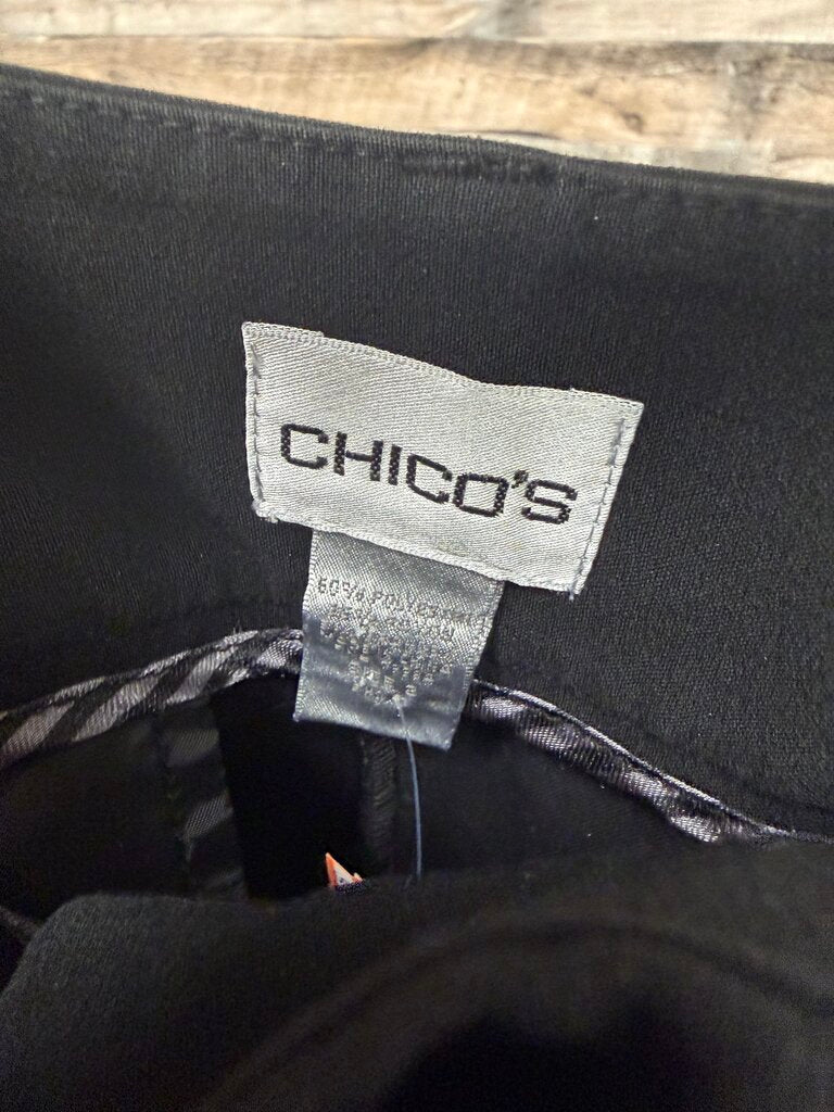 Chicos black dress slacks Chico's black L women PANTS