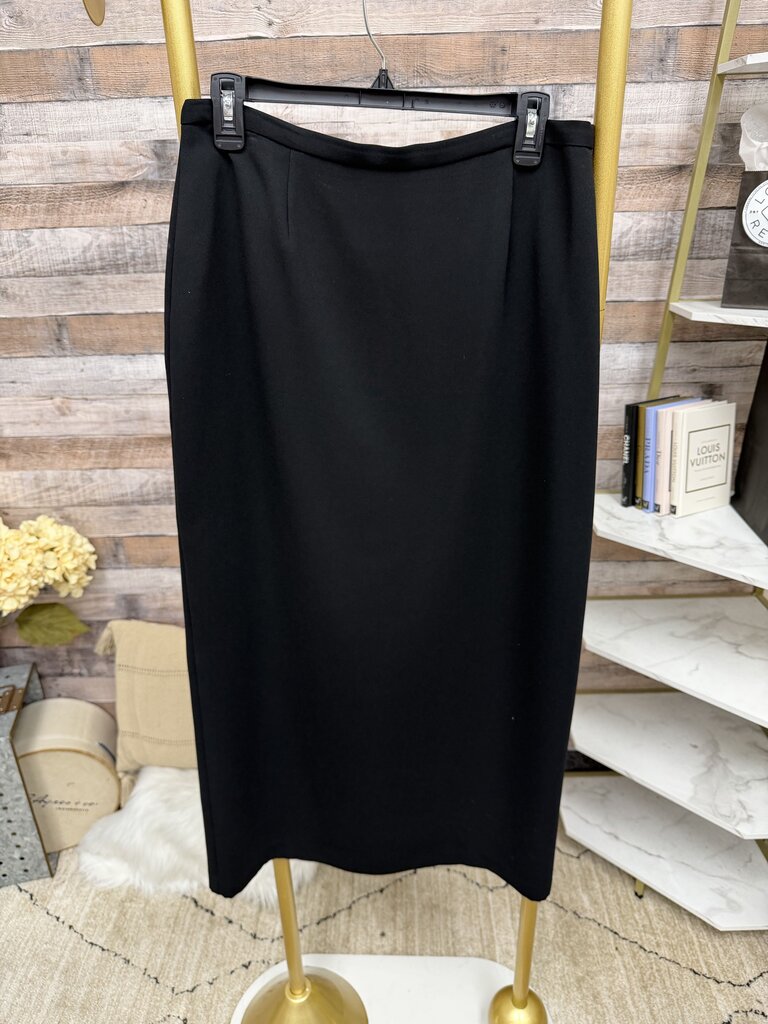 Liz Claiborne Villager black midi skirt