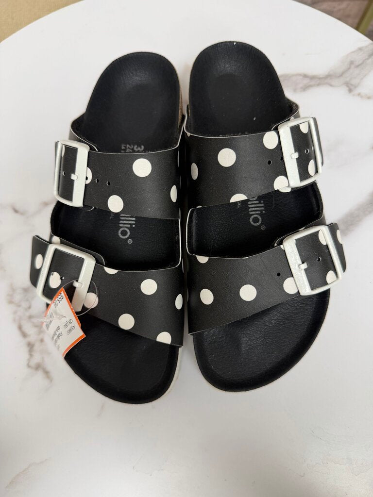 Papillio black with white polka dots Birkenstock