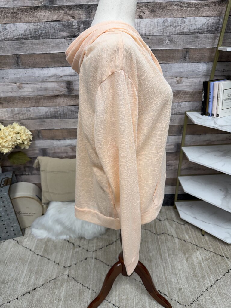 Weatherproof Vintage orange lightweight hooded sweatshirt