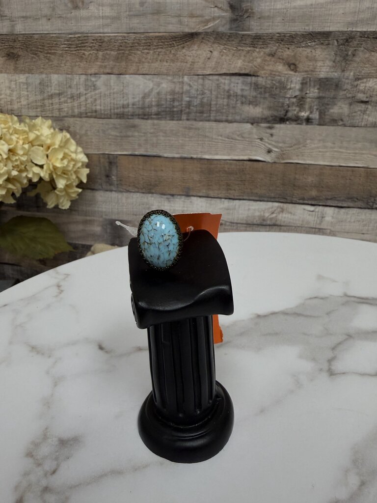 Vintage Turquoise Stone with Copper Adjustable Band no label Turquoise OS women ACCESSORIES