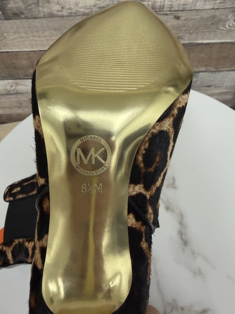 Michael Kors Leopard Print Calf Hair Asbury Bootie NEW