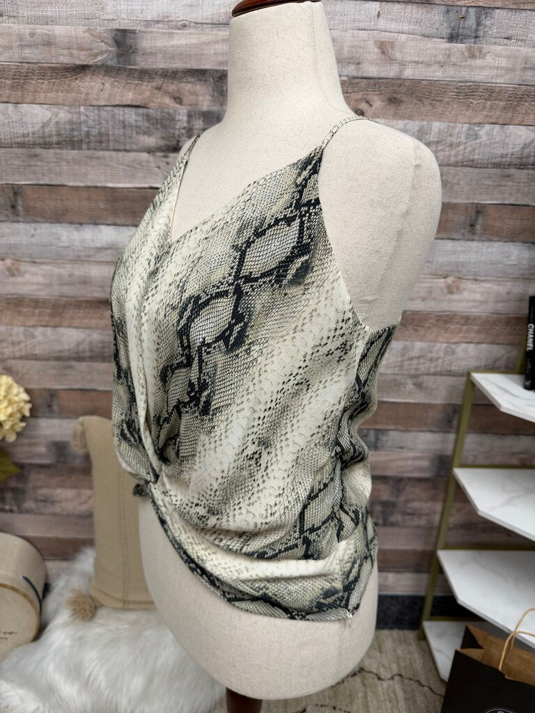 Karen Kane Snakeskin Print Camisole Tank Top