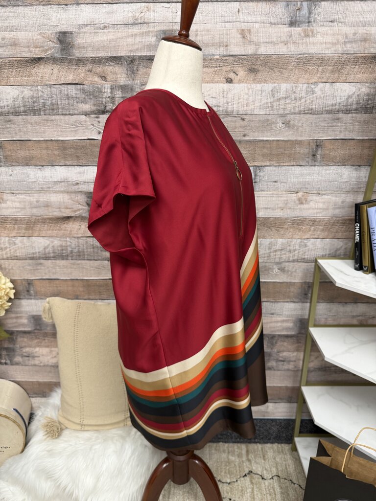 Trina Tunk Red W/ Rainbow Stripe Yanna Dress