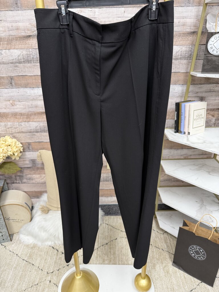 Black House White Market Black Flat Front Dress Pant