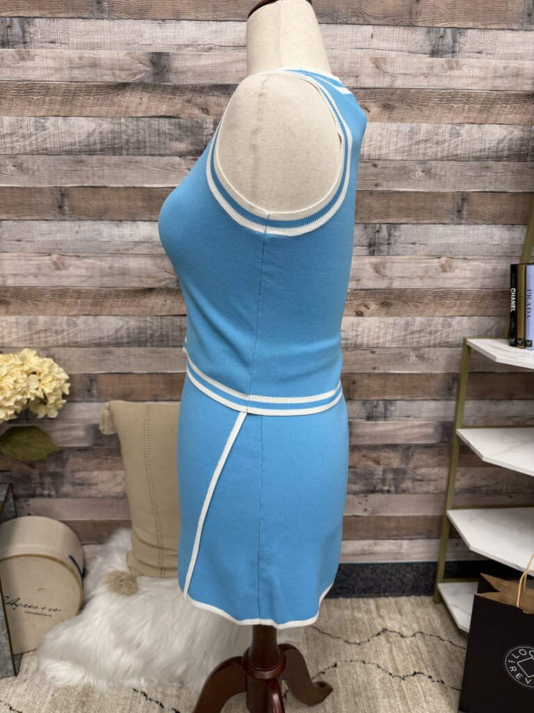 House of Harlow Blue 2 Piece Knit Set