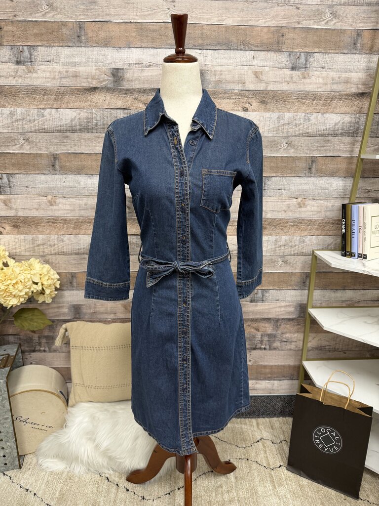 Gap Jean Dress Long Sleeve W/ Belt Gap Jean 2 women TOPS