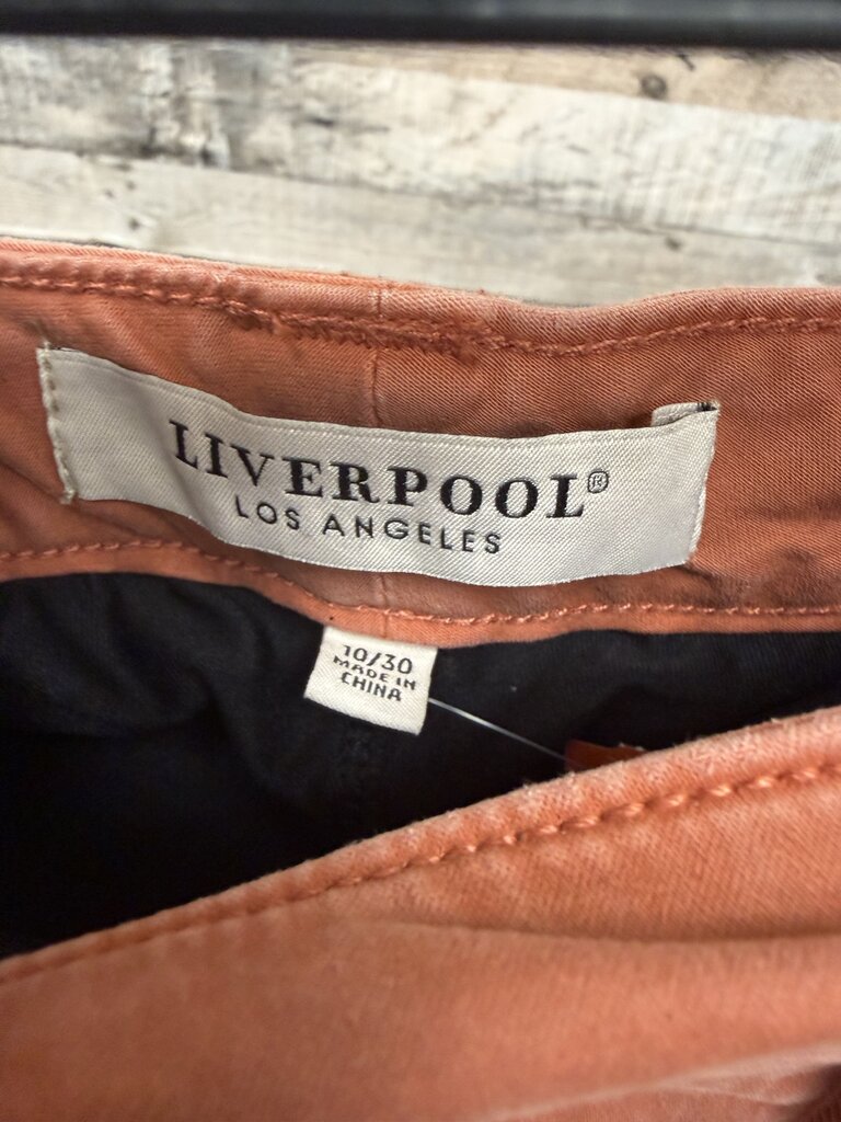 Liverpool Los Angeles salmon cargo mini skirt