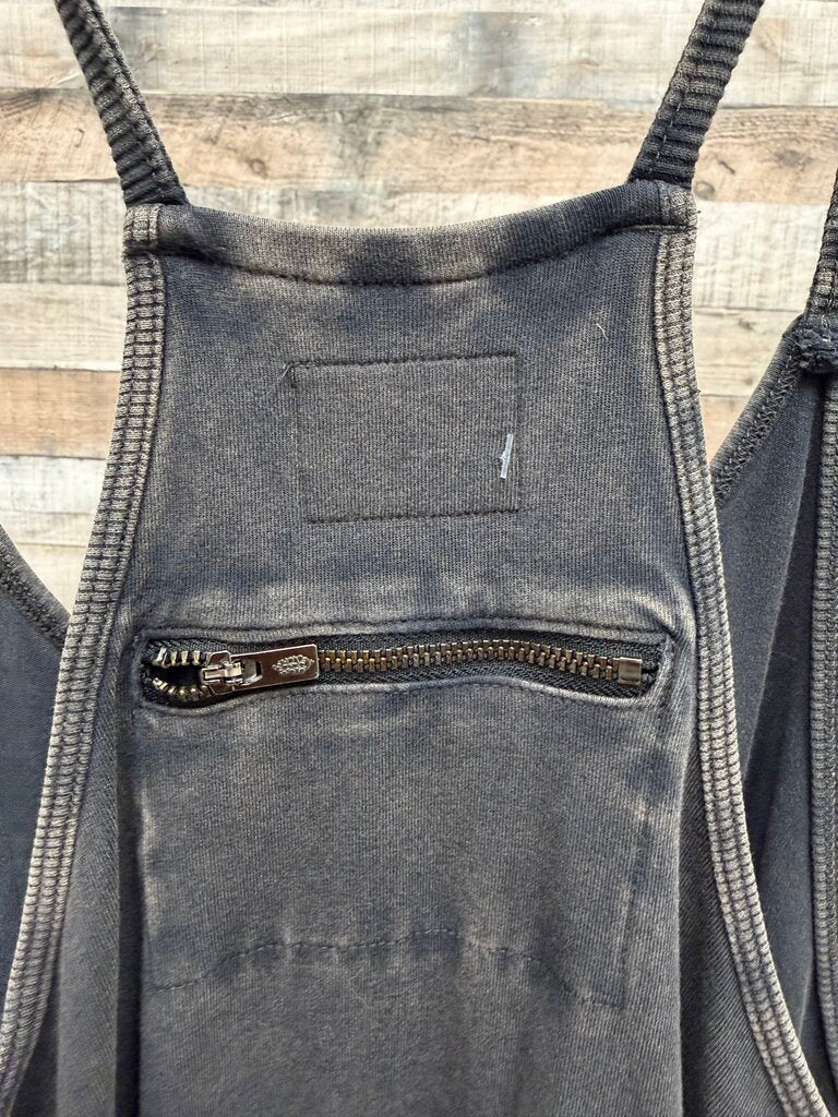 Free People Movement grey racerback romper