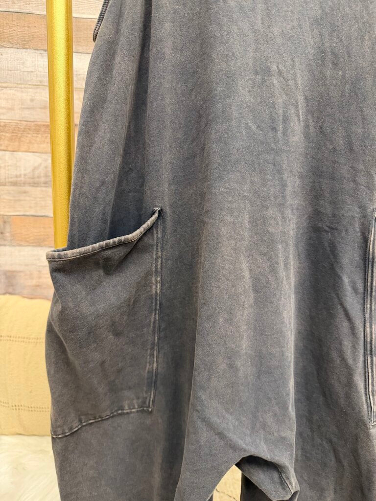 Free People Movement grey racerback romper