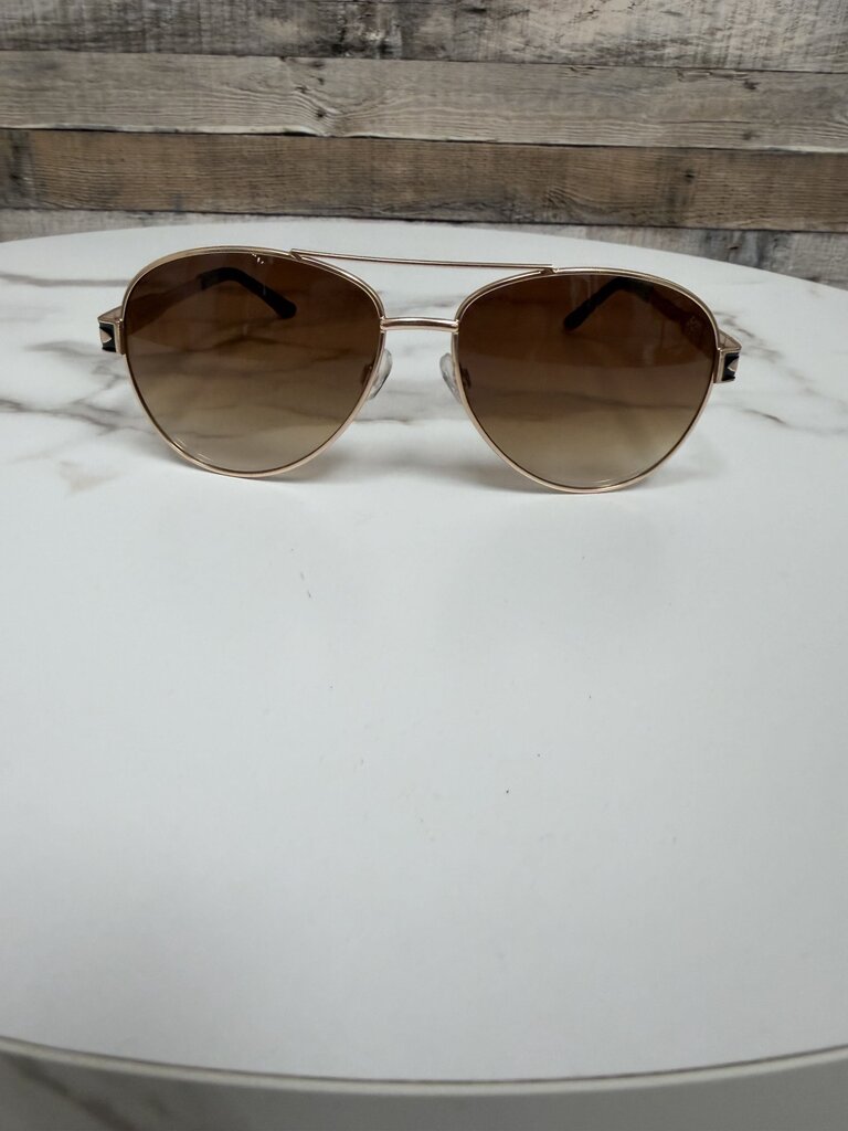 RZ by Rachel Zoe aviator sunglasses brown gradient frame RZ by Rachel Zoe gold/brown OS women ACCESSORIES