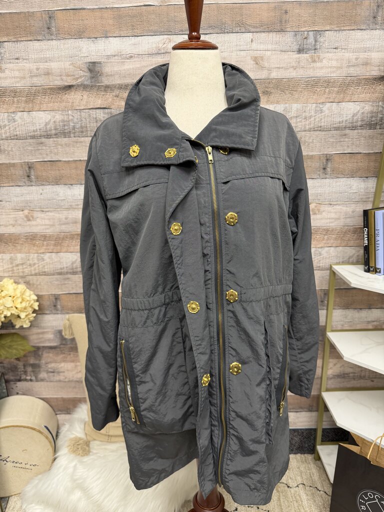 Venezia-Milano grey jacket w/ gold buttons