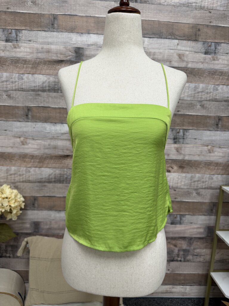Urban Outfitters chartreuse crop cami