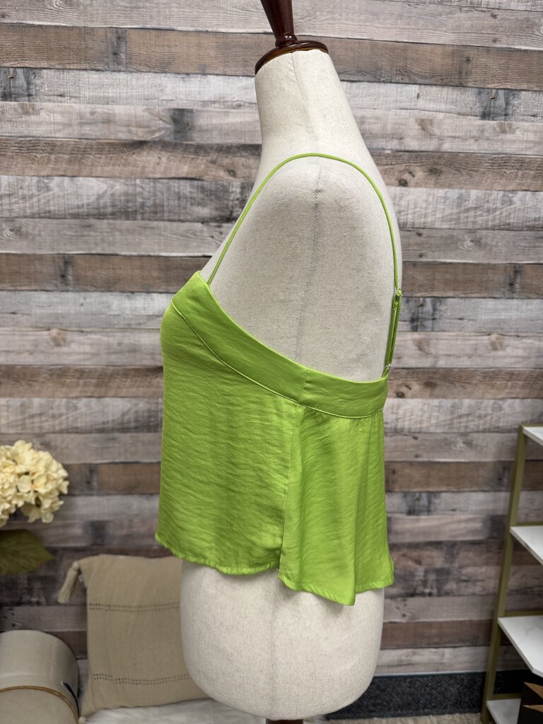 Urban Outfitters chartreuse crop cami