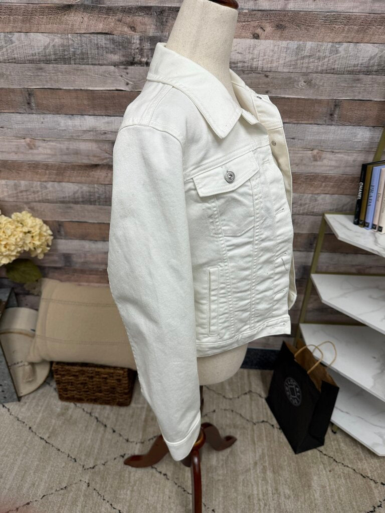 Banana Republic NWT white denim jacket Banana Republic White S women JACKETS & COATS