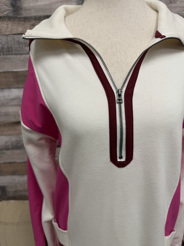 Anthro Daily Practice Pink Cotton Sporty Dress W/ Zipper